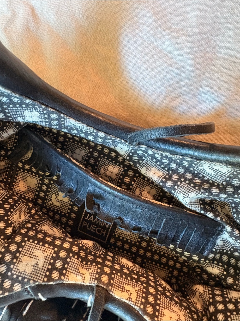 Jamin Puech Black Leather Fringe Boho Handbag Shoulder Bag Excellent Condition - Picture 4 of 7
